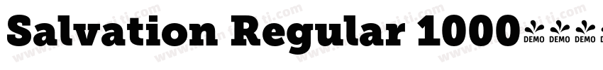 Salvation Regular 1000字体转换